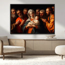 Religious Canvas Wall Art Print - Madonna and Child with