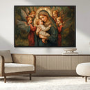Mary Jesus Canvas Wall Art Print - Madonna and Child with