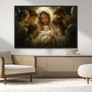 Mary Jesus Canvas Wall Art Print - Madonna and Child with