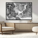 Black White Abstract Canvas Wall Art - Fluid Ink Artwork - by MyGreatCanvas | Canvas Wall Art Prints | Photo Prints & Wall Decor