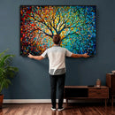 Yggdrasil Tree of Life Wall Art Print | Mosaic Style 3-Panel