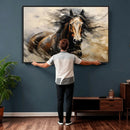 Abstract Horse Wall Art Canvas Print – Large Western