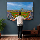 Wrigley Field Chicago Cubs Panoramic Canvas Print –