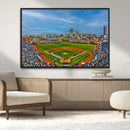 Wrigley Field Chicago Cubs Panoramic Canvas Print –
