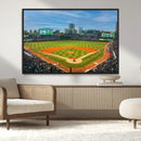 Wrigley Field Chicago Cubs Panoramic Canvas Print –