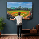 Wrigley Field Chicago Cubs Panoramic Canvas Print –