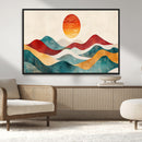 Southwest Mountain Wall Art Canvas Print – Boho Triptych