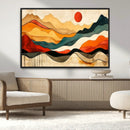 Mid Century Wall Art Print  - Abstract Woodland Print -