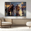 Afro Abstract Jazz Music Wall Art Canvas Print – Colorful