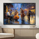 Colorful Jazz Wall Art - African American Music Canvas Print