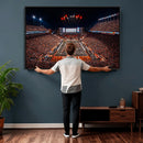 Texas Stadium Night Game Wall Art Canvas Print – Vibrant