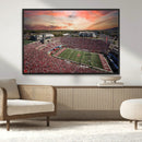 Indiana Memorial Stadium Wall Art Canvas Print, Framed