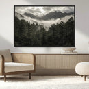 Moody Forest Wall Art – Framed Mountain Fog Canvas Artwork, by MyGreatCanvas | Canvas Wall Art Prints | Photo Prints & Wall Decor