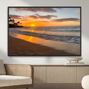 Tropical Beach Wall Art – Framed Sunset Ocean Canvas by MyGreatCanvas | Canvas Wall Art Prints | Photo Prints & Wall Decor