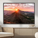 Mountain Sunrise Wall Art – Framed Alpine Ridge Canvas by MyGreatCanvas | Canvas Wall Art Prints | Photo Prints & Wall Decor
