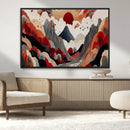 Abstract Mountain Wall Art Canvas Print – Vibrant Stylized by MyGreatCanvas | Canvas Wall Art Prints | Photo Prints & Wall Decor