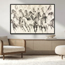 Abstract Horse Wall Art Canvas Print – Framed Horse Sketch by MyGreatCanvas | Canvas Wall Art Prints | Photo Prints & Wall Decor