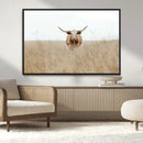 Texas Longhorn Wall Art Canvas Print – Framed Lone Cattle by MyGreatCanvas | Canvas Wall Art Prints | Photo Prints & Wall Decor