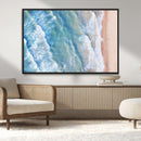Aerial Ocean View Wall Art Canvas Print – Framed Soft Blue by MyGreatCanvas | Canvas Wall Art Prints | Photo Prints & Wall Decor