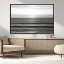 Monochrome Ocean Wall Art Canvas Print – Framed Moody Ocean by MyGreatCanvas | Canvas Wall Art Prints | Photo Prints & Wall Decor