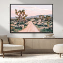 Joshua Tree Wall Art Canvas Print – Framed Desert Road Scene by MyGreatCanvas | Canvas Wall Art Prints | Photo Prints & Wall Decor