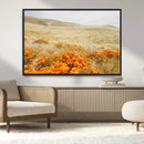 Golden Wildflowers Wall Art Canvas Print – Framed Hills by MyGreatCanvas | Canvas Wall Art Prints | Photo Prints & Wall Decor
