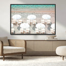 Calm Beach Wall Art – Framed Turquoise Water Canvas Artwork, by MyGreatCanvas | Canvas Wall Art Prints | Photo Prints & Wall Decor