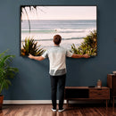 Ocean Surfer Wall Art Canvas Print – Framed Coastal Surf Art by MyGreatCanvas | Canvas Wall Art Prints | Photo Prints & Wall Decor