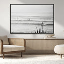 Surfer Silhouette Wall Art Canvas Print – Framed Calm Ocean by MyGreatCanvas | Canvas Wall Art Prints | Photo Prints & Wall Decor
