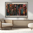 Modern Japanese Wall Art Canvas Print – Framed Abstract