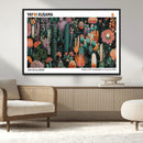 Modern Japanese Wall Art Canvas Print – Framed Abstract