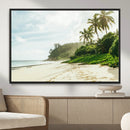 Relaxing Beach Wall Art Canvas Print – Framed Ocean View