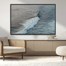Ocean Waves Wall Art Canvas Print – Framed Coastal Serenity