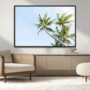 Palm Trees Wall Art Canvas Print – Framed Tropical Coastal