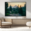 Mountain Wall Art Canvas Print – Framed Forest Serenity