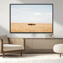 Bison Grassland Wall Art – Framed Minimal Nature Canvas by MyGreatCanvas | Canvas Wall Art Prints | Photo Prints & Wall Decor