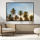 Palms Wall Art Canvas Print – Framed Tropical Coastal Nature