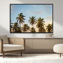 Palm Trees Wall Art Canvas Print – Framed Tropical Vibes