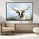 Texas Longhorn Wall Art Canvas Print – Framed Western Rustic by MyGreatCanvas | Canvas Wall Art Prints | Photo Prints & Wall Decor