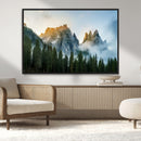 Wilderness Wall Art Canvas Print – Misty Forest Nature