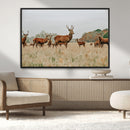 Rustic Deer Wall Art Canvas Print – Autumn Forest Woodland