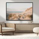 Beach Landscape Wall Art Canvas Print – Framed Sand Dune