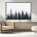 Foggy Forest Wall Art Canvas Print – Framed Misty Pines by MyGreatCanvas | Canvas Wall Art Prints | Photo Prints & Wall Decor