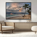 Tropical Storm Wall Art Canvas Print – Framed Moody Beach by MyGreatCanvas | Canvas Wall Art Prints | Photo Prints & Wall Decor
