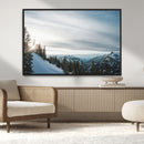 Snowy Mountains Wall Art Canvas Print – Framed Alpine by MyGreatCanvas | Canvas Wall Art Prints | Photo Prints & Wall Decor