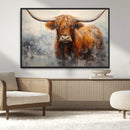 Scottish Highland Wall Art Canvas Print, Framed Longhorn Art by MyGreatCanvas | Canvas Wall Art Prints | Photo Prints & Wall Decor