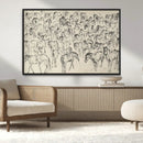 Wild Horse Stampede Wall Art Canvas Print – Monochrome by MyGreatCanvas | Canvas Wall Art Prints | Photo Prints & Wall Decor