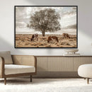 Texas Longhorn Cattle Wall Art, Rustic Western Ranch Canvas by MyGreatCanvas | Canvas Wall Art Prints | Photo Prints & Wall Decor