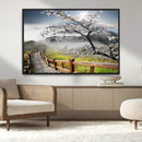 Sakura Cherry Blossom Pathway Canvas Wall Art – Tranquil by MyGreatCanvas | Canvas Wall Art Prints | Photo Prints & Wall Decor