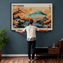 Yayoi Kusama Inspired Japanese Landscape Wall Art Canvas by MyGreatCanvas | Canvas Wall Art Prints | Photo Prints & Wall Decor